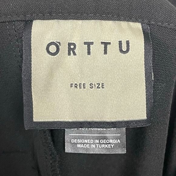 Orttu‎ Remi Cargo Pants Black Free Size Adjustable Waist Contemporary Casual - Picture 5 of 16